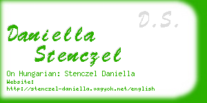 daniella stenczel business card